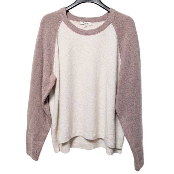 MADEWELL Colorblock Allister Pullover Sweater in Coziest Yarn L - Picture 2 of 10